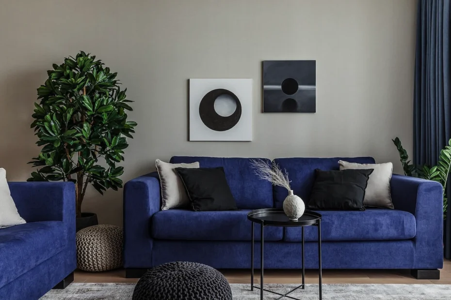 8 moduri geniale să transformi canapeaua albastră în regina livingului tău – idei care fac orice cameră să arate ca din revistele de design